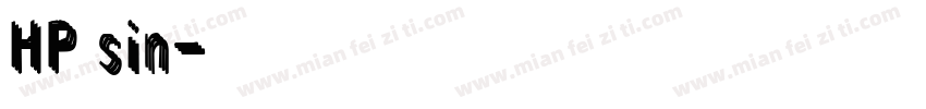 HP sin字体转换